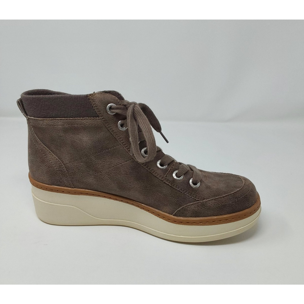 Blowfish Malibu Women’s Brown Wedge Platform Sneakers Zip Lace Up Size 9 - Picture 6 of 12